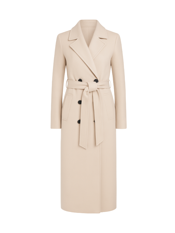 Cappotto Doppiopetto in Lana Classico per Donna-Women's Coat-Marcavelli-Marcavelli