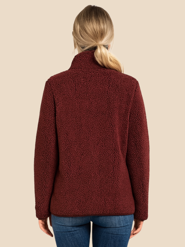 Giacca Fleece da Donna con Zip-Women's Jacket-Marcavelli-Marcavelli