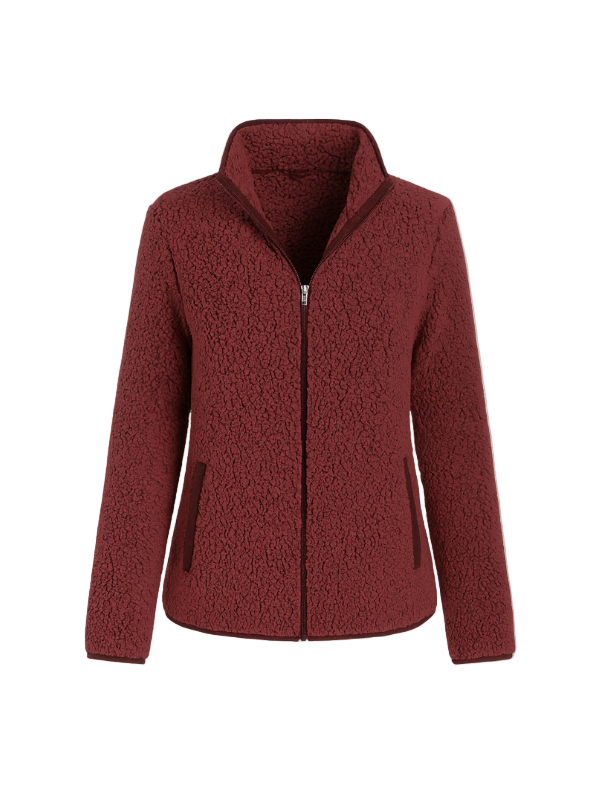 Giacca Fleece da Donna con Zip-Women's Jacket-Marcavelli-Marcavelli