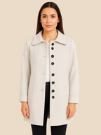 Cappotto Invernale A-Line per Donna-Women's Coat-Marcavelli-Albicocca-S-Marcavelli